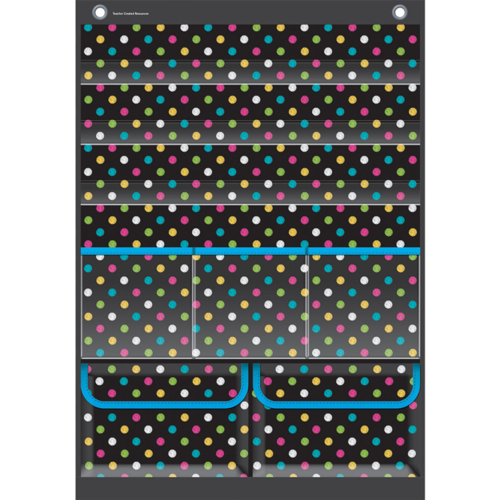 TEACHER CREATED RESOURCES Teacher Created Resources® Chalkboard Brights Place Value Pocket Chart