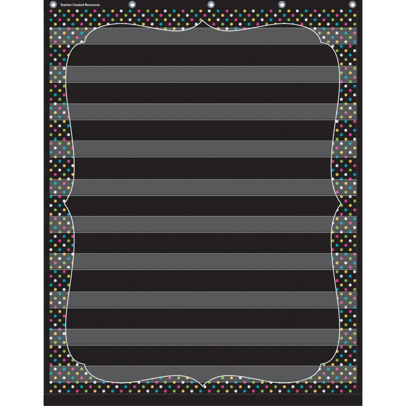 TEACHER CREATED RESOURCES Teacher Created Resources® Chalkboard Brights 10 Pocket Chart