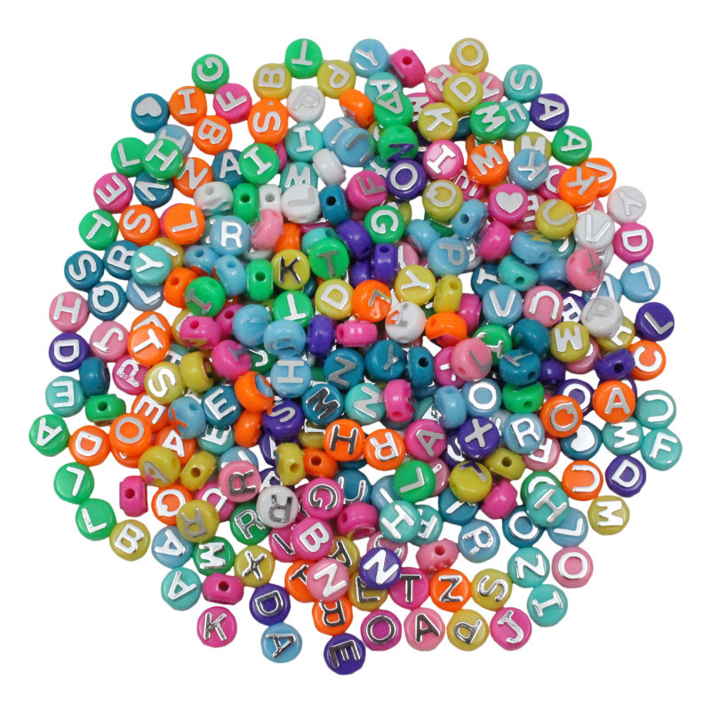 HYGLOSS PRODUCTS INC. Hygloss® ABC Beads, Assorted Colors, Pack of 300