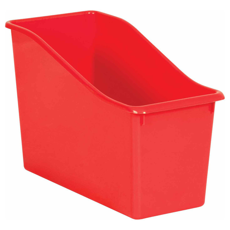 TEACHER CREATED RESOURCES Teacher Created Resources® Red Plastic Book Bin