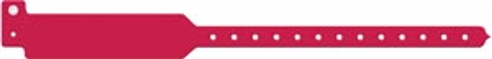 Medical ID Solutions  3208C Wristband, Adult, Write-On Tri-Laminate, Custom Printed, Cranberry, 500/bx