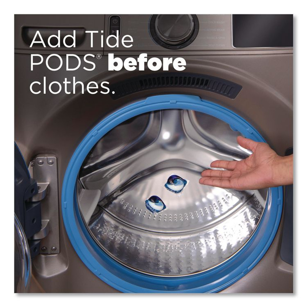 PROCTER & GAMBLE Tide® 93123 PODS Laundry Detergent, HE Compatible, Spring Meadow, 23 oz, 31 Pods/Pack, 4 Packs/Carton