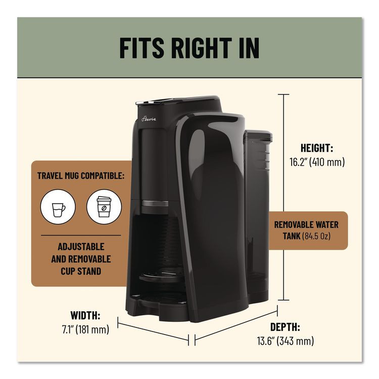 LAVAZZA FLAVIA® 18001474 Aroma Brewer, Black