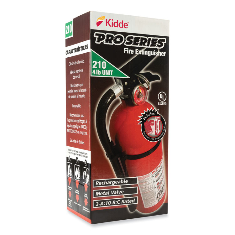 KIDDE 21033044 Pro 210 Fire Extinguisher, 2-A:10-B:C