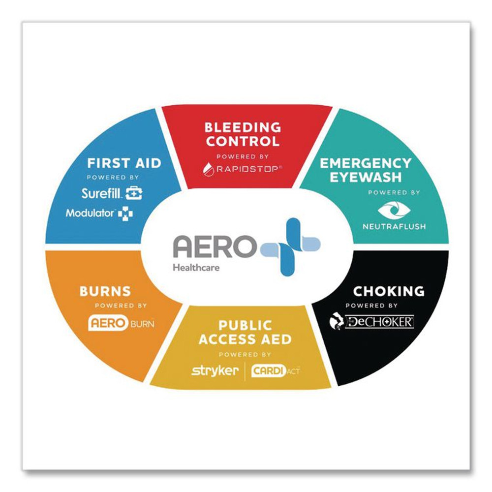 AERO HEALTHCARE RAPIDSTOP™ RST103 Tourniquet, High-Strength Polymer; Nylon; Velcro, 1.5 x 7.5, Red