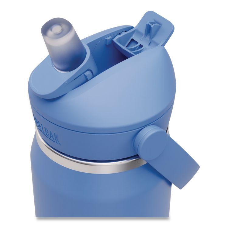 CAMELBAK 2855406001 Thrive FlipStraw Stainless Steel Vacuum Insulated Water Bottle, 32 oz, Sky Blue