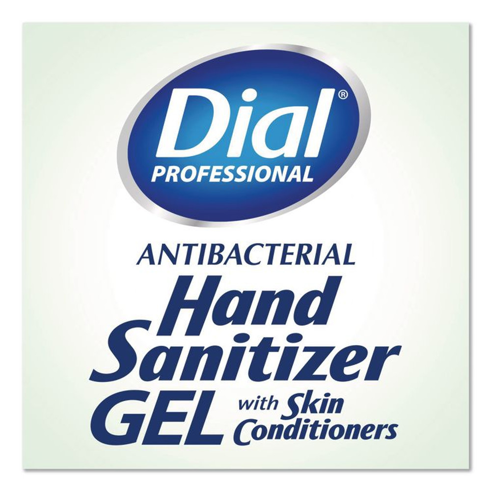 DIAL PROFESSIONAL 35482EA Gel Antibacterial Hand Sanitizer, Fragrance-Free, 11 oz Pump Bottle