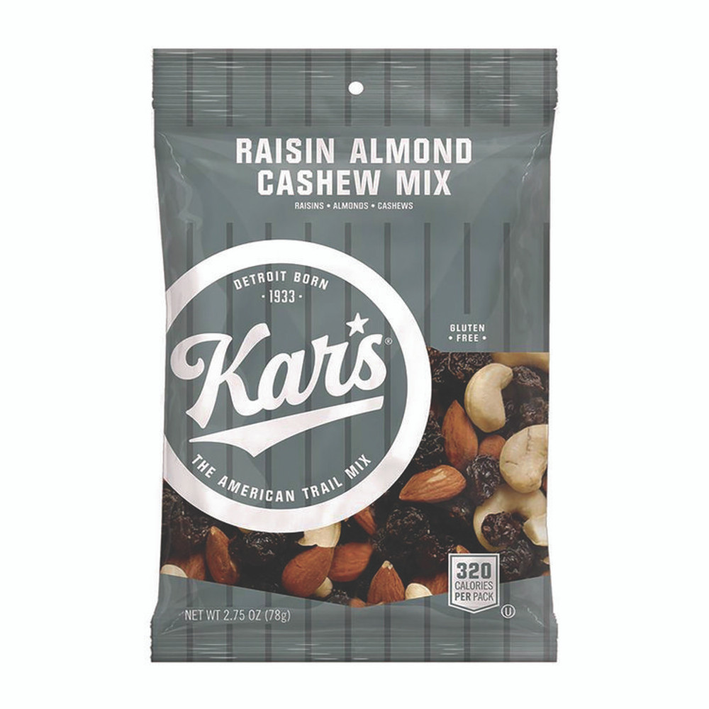 KAR'S NUTS KAR08825 Trail Mix Variety Pack, Assorted Flavors, 18 Bags/Carton
