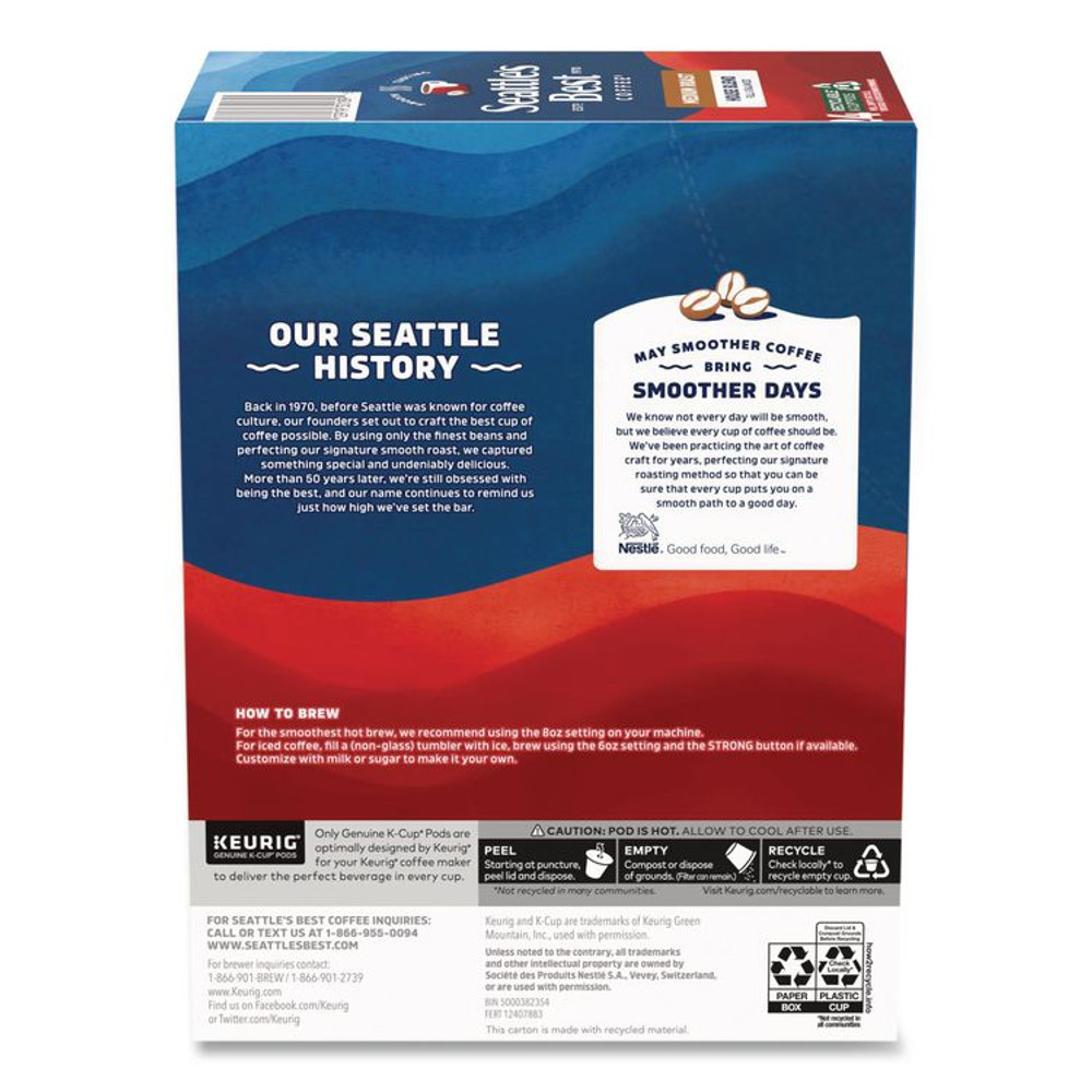 SEATTLE'S BEST COFFEE, LLC 12407883 House Blend Coffee K-Cup, 24/Box