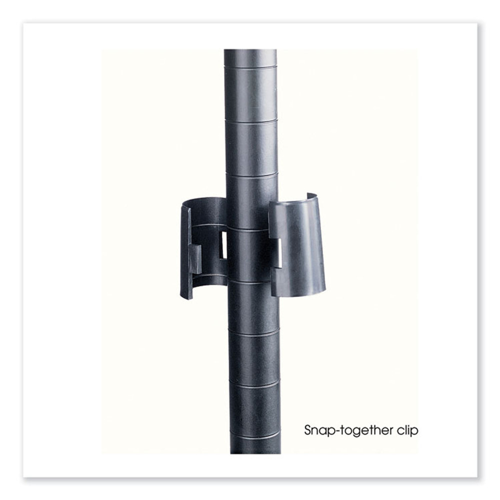 SAFCO PRODUCTS 5291GR Industrial Wire Shelving, Four-Shelf, 48w x 18d x 72h, Metallic Gray