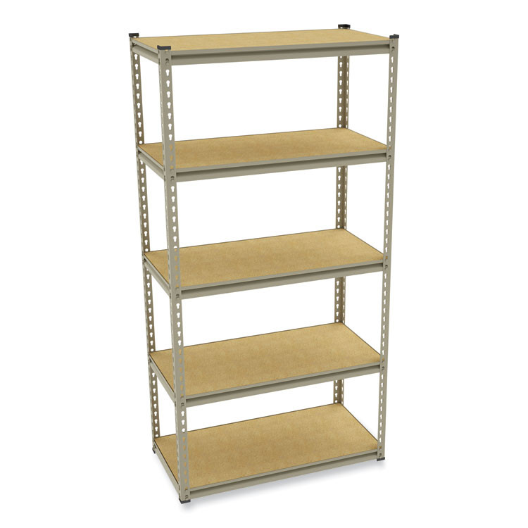 TENNSCO LSS361872 Stur-D-Stor Shelving, Five-Shelf, 36.5w x 18.5d x 72h, Sand