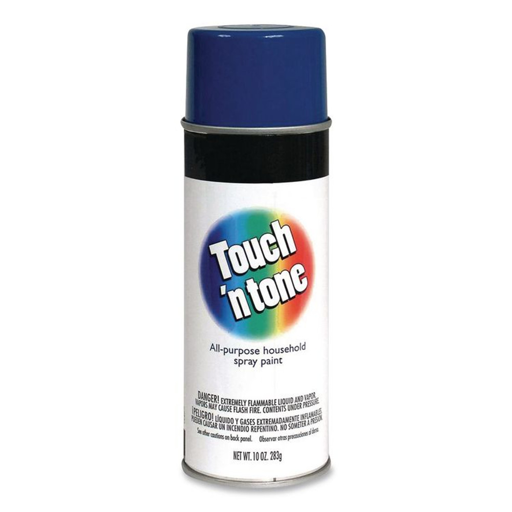 RUST-OLEUM CORPORATION 55278830 Touch'n Tone Spray Paint, Gloss Blue, 10 oz Aerosol Can, 6/Carton