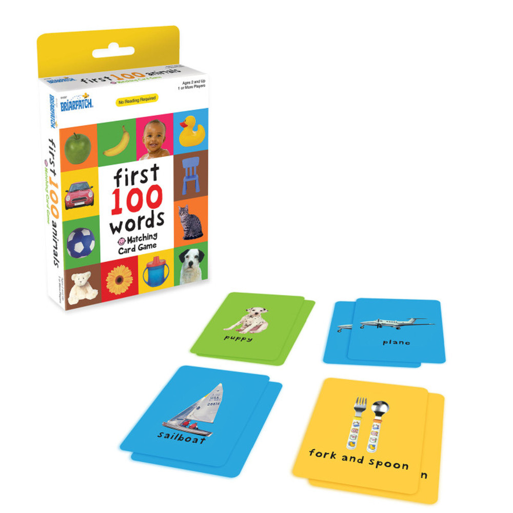 UNIVERSITY GAMES Briarpatch® First 100 Words Matching Card Game