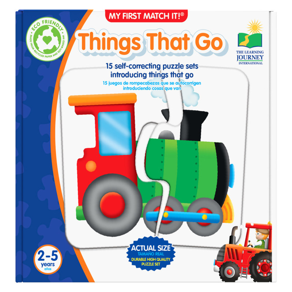 UNIVERSITY GAMES The Learning Journey International My First Match It - Things That Go