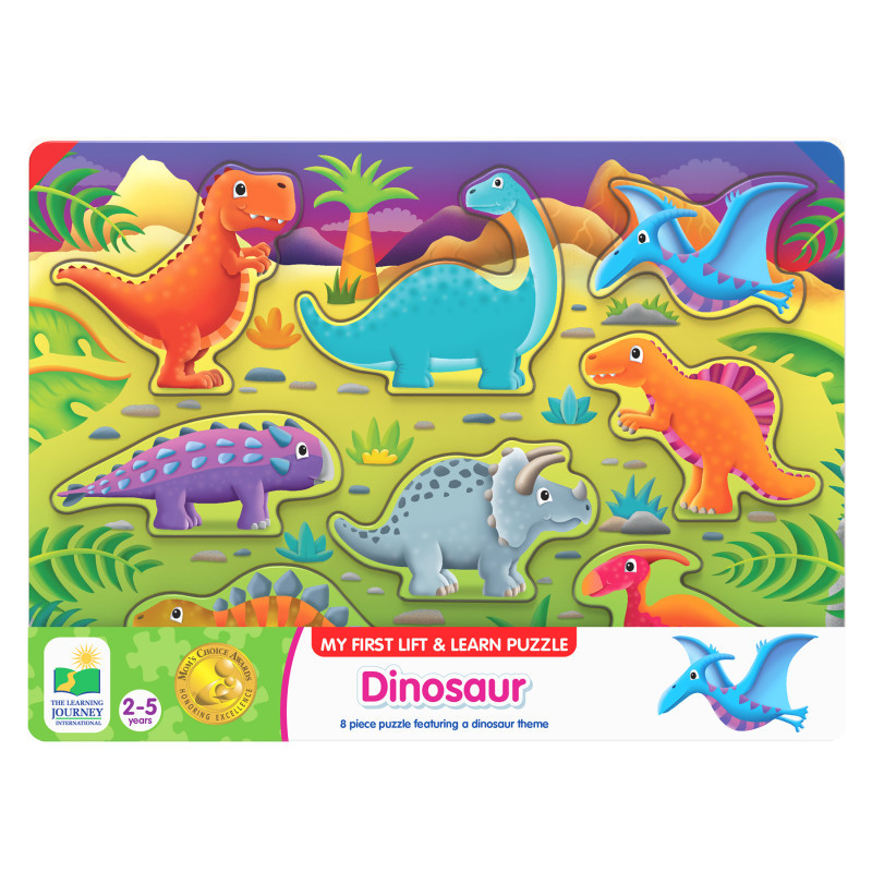 UNIVERSITY GAMES The Learning Journey International My First Lift & Learn Dinosaurs