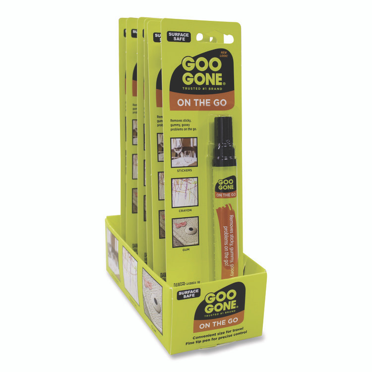 WEIMAN Goo Gone® 2100 Mess-Free Pen Cleaner, Citrus Scent, 0.34 Pen Applicator, 12/Carton