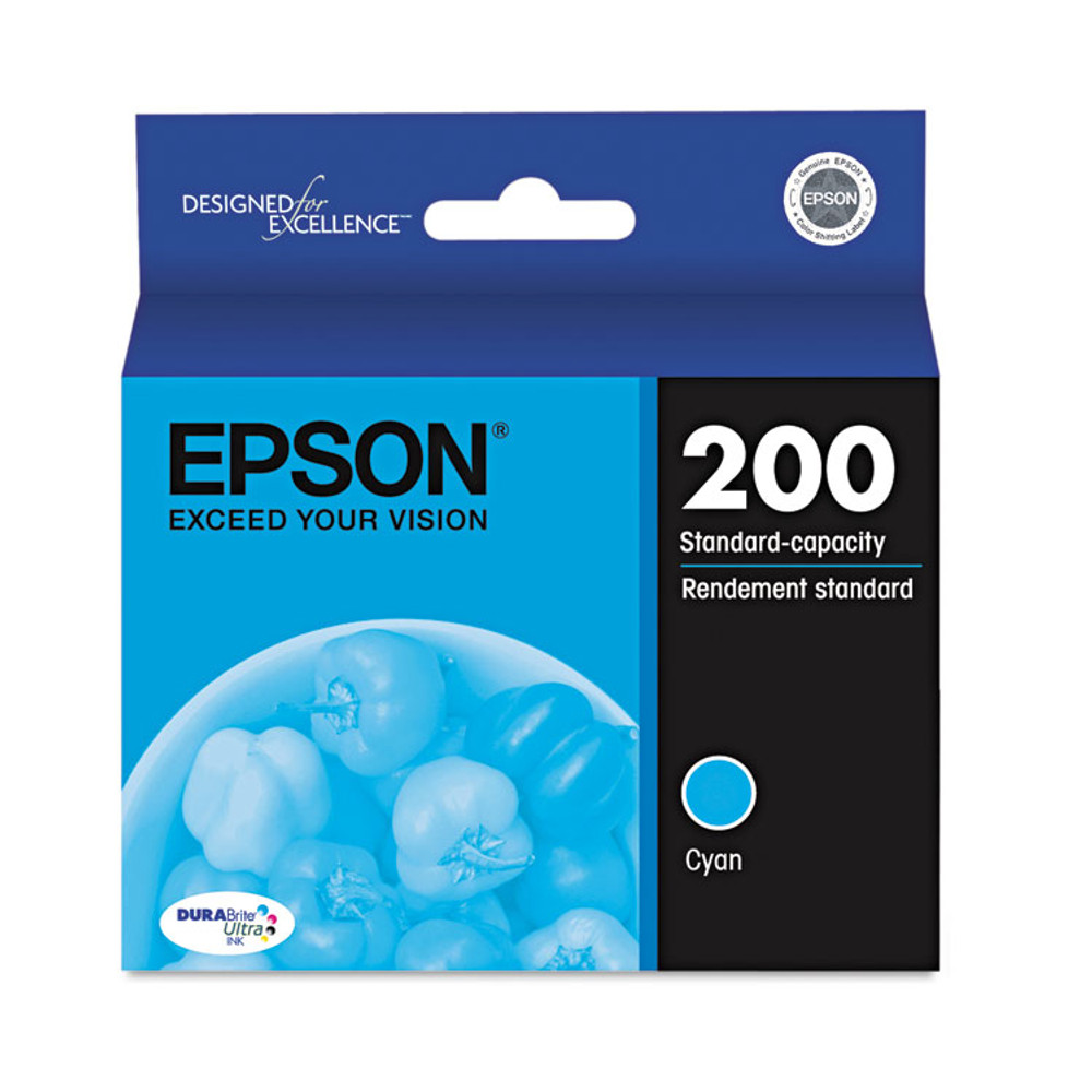 EPSON AMERICA, INC. T200220S T200220-S (200) DURABrite Ultra Ink, Cyan