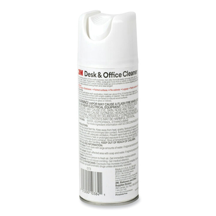 3M/COMMERCIAL TAPE DIV. 573 Desk and Office Spray Cleaner, 15 oz Aerosol Spray