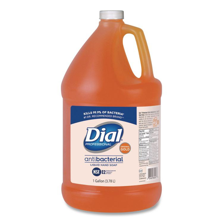 DIAL PROFESSIONAL 88047CT Gold Antibacterial Liquid Hand Soap, 1 gal, 4/Carton