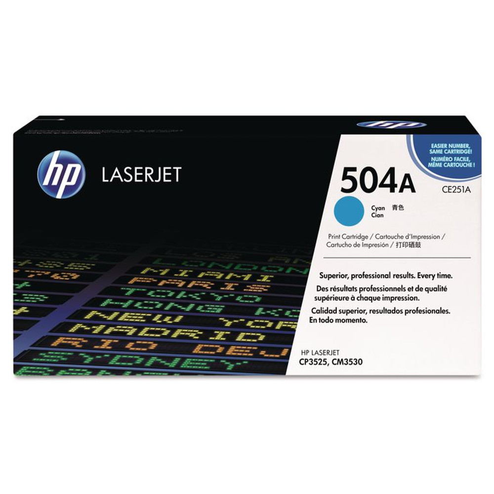 HP INC CE251A HP 504A, (CE251A) Cyan Original LaserJet Toner Cartridge