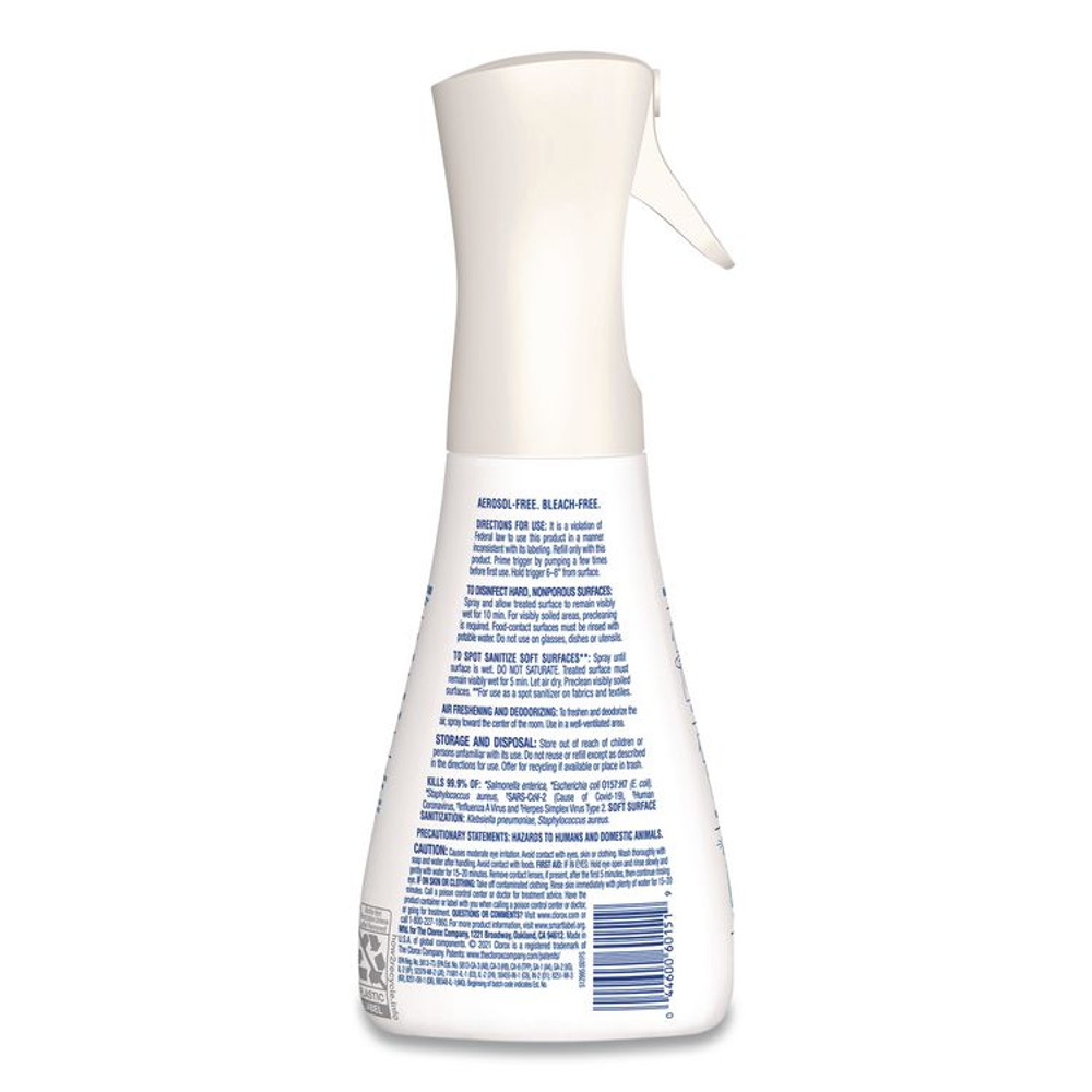 CLOROX SALES CO. 60151 Disinfecting Mist, Lemongrass Mandarin, 16 oz Bottle
