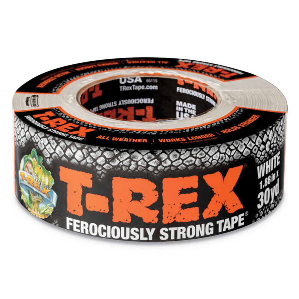 SHURTAPE TECHNOLOGIES T-REX® 241534 Duct Tape, 3" Core, 1.88" x 30 yds, White