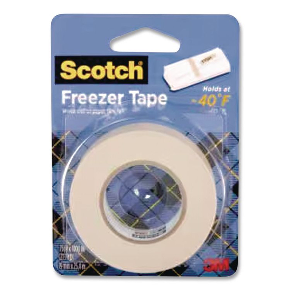 3M/COMMERCIAL TAPE DIV. Scotch® 7100085714 Freezer Tape, 1.5" Core, 0.75" x 1,000", Tan