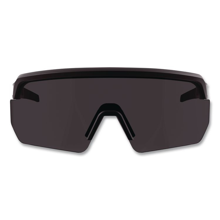 TENACIOUS HOLDINGS, INC. ergodyne® 55201 Skullerz AEGIR Color Enhancing Safety Glasses, Matte Black Nylon Frame, High Contrast Smoke Polycarbonate Lens
