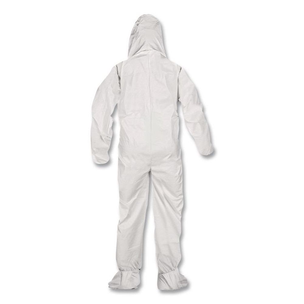 ANSELL LIMITED 44332 KleenGuard A40 Coveralls, Medium, White, 25/Carton