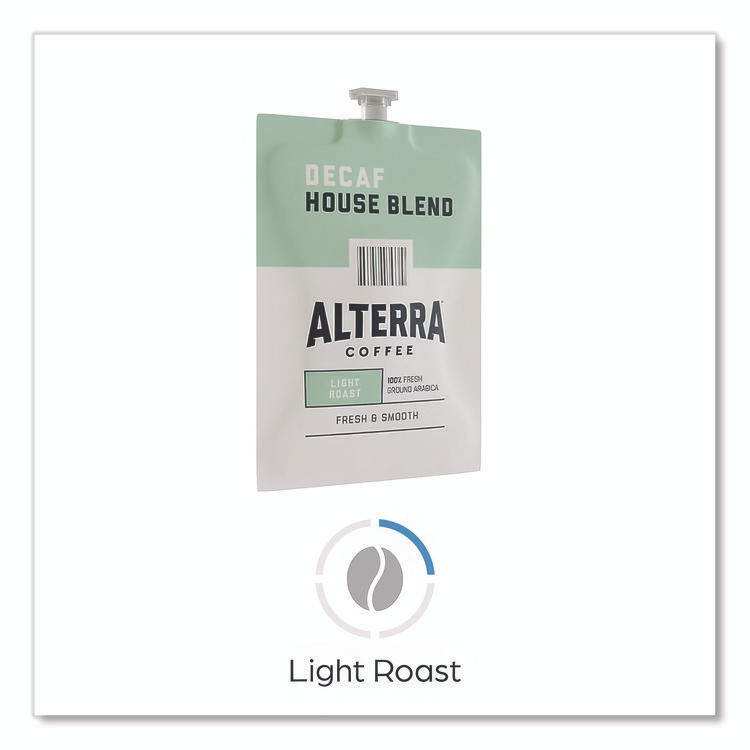 MARS, INC. ALTERRA® MDRA187 Coffee Freshpack Pods, House Blend Decaf, Light Roast, 0.25, 100/Carton