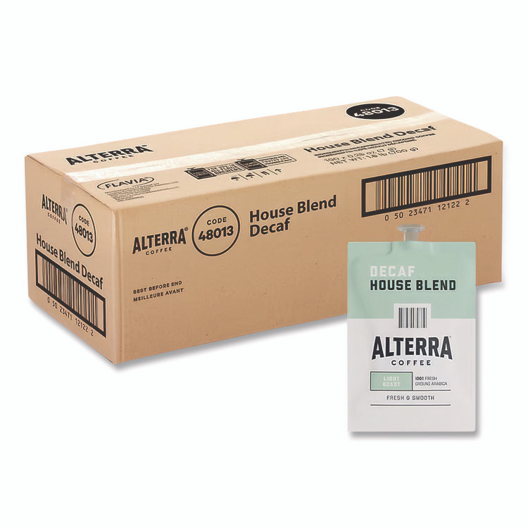 MARS, INC. ALTERRA® MDRA187 Coffee Freshpack Pods, House Blend Decaf, Light Roast, 0.25, 100/Carton