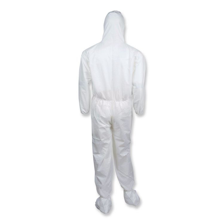 ANSELL LIMITED 46123 KleenGuard A30 Coveralls, Large, White, 25/Carton