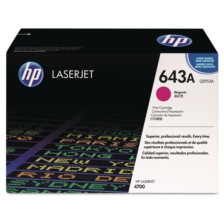 HP INC Q5953A HP 643A, (Q5953A) Magenta Original LaserJet Toner Cartridge