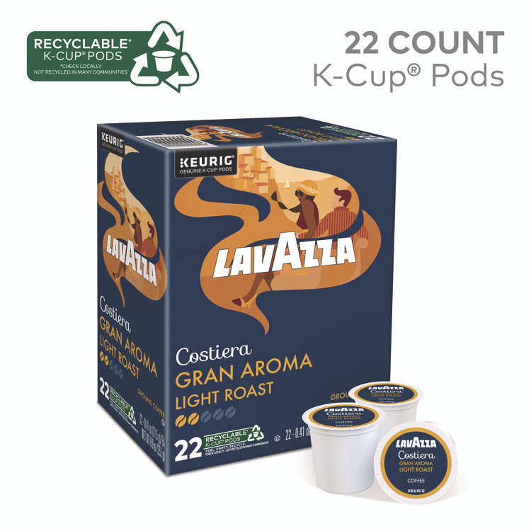 LAVAZZA 6002 Gran Aroma Coffee K-Cups, 22/Box