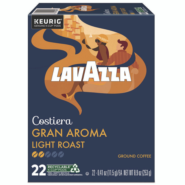 LAVAZZA 6002 Gran Aroma Coffee K-Cups, 22/Box
