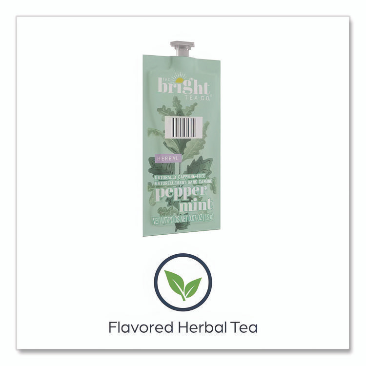 MARS, INC. The Bright Tea Co. MDRB505 Tea Freshpack Pods, Peppermint Herbal, 0.07 oz, 100/Carton