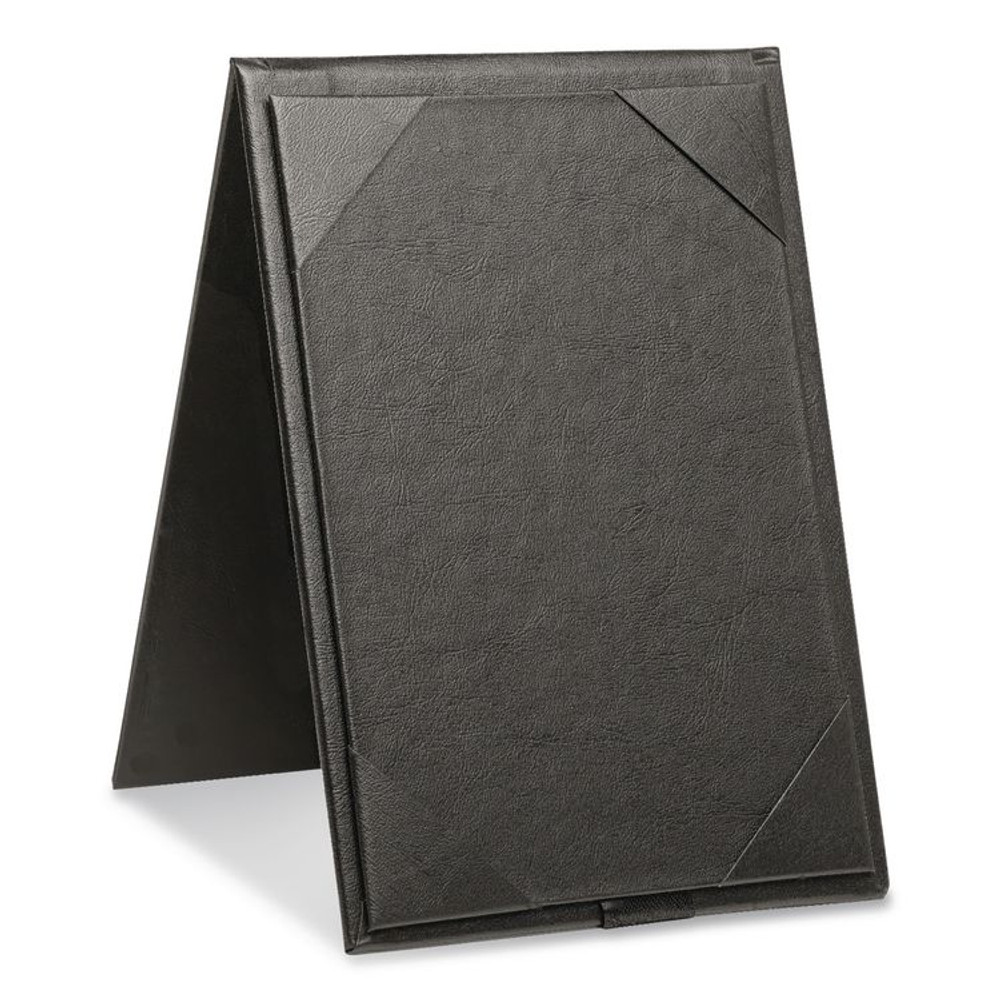 EXCELLO GLOBAL PRODUCTS SPLSMENU4X6A Table-Top Menu Holder, For 4 x 6 Insert, 4.6 x 6.7 Holder, Black