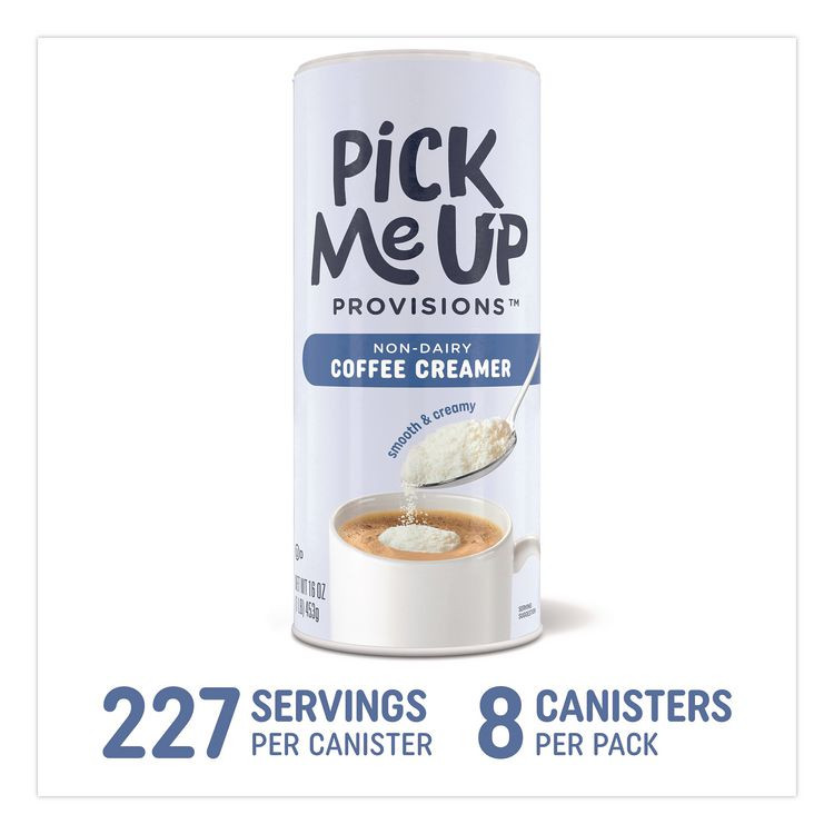 PICK ME UP PROVISIONS PM62428 Original Powdered Creamer, 16 oz Canister, 8/Pack