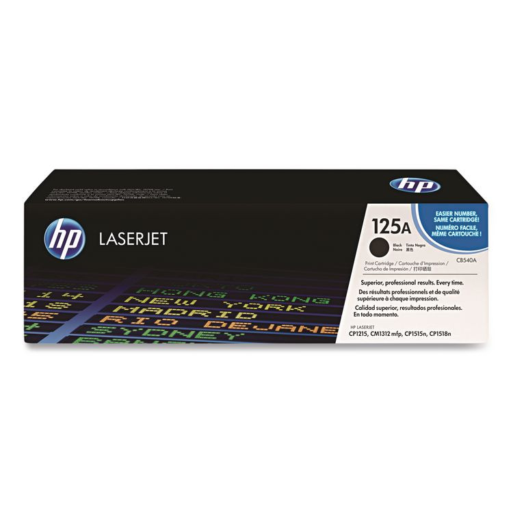 HP INC CB540A HP 125A, (CB540A) Black Original LaserJet Toner Cartridge