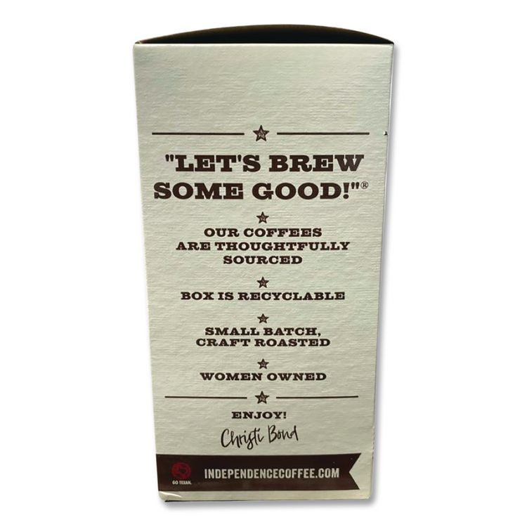 INDEPENDENCE COFFEE CO. ICF18053 Liga Privida Coffee Pods, 18/Box