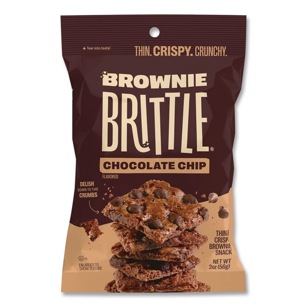 SHEILA G'S G’s™ Brownie Brittle™ SGB01122 Chocolate Chip Crisps, 2 oz Bag, 24/Carton