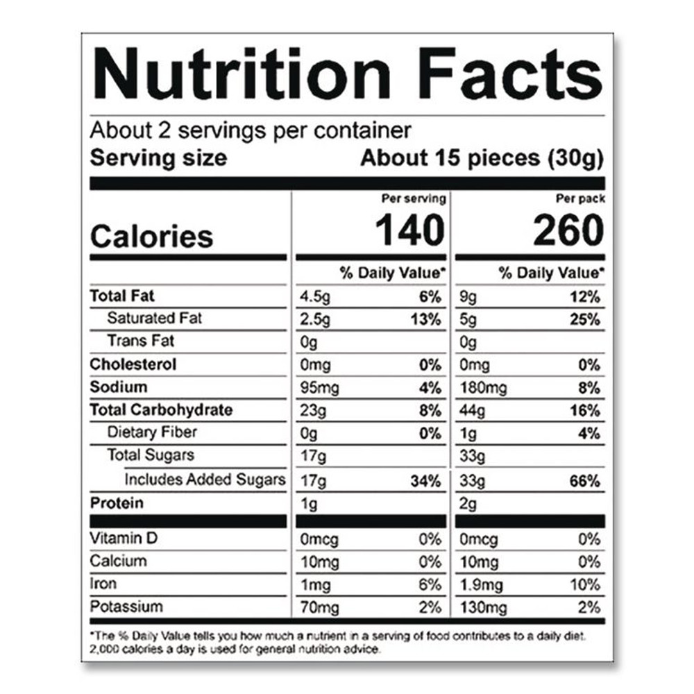 SHEILA G'S G’s™ Brownie Brittle™ SGB01122 Chocolate Chip Crisps, 2 oz Bag, 24/Carton