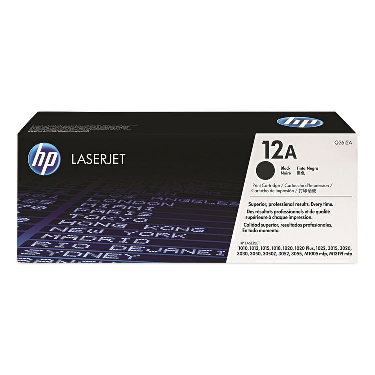 HP INC Q2612A HP 12A, (Q2612A) Black Original LaserJet Toner Cartridge