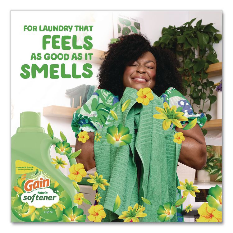 PROCTER & GAMBLE Gain® 10067 Fabric Softener, Original Scent, 140 oz Bottle