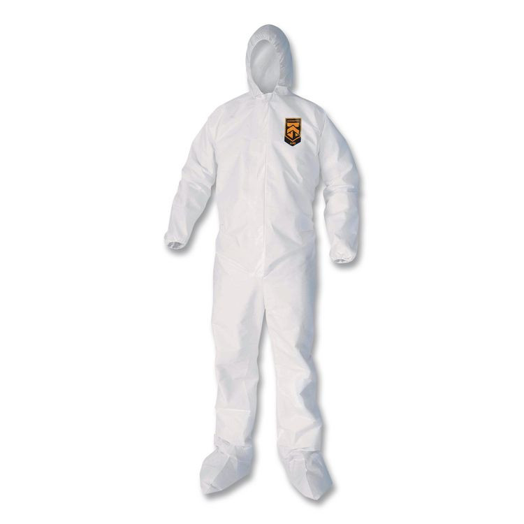 ANSELL LIMITED 30934 KleenGuard A40 Coveralls, 6X-Large, White, 25/Carton