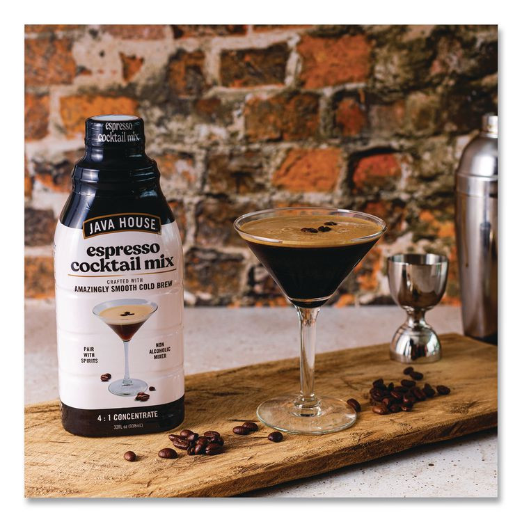 JAVA HOUSE HFP01820 Espresso Cocktail Mix Cold Brew Coffee, 32 oz