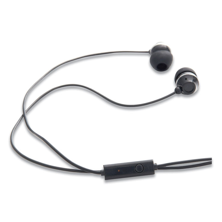 VERBATIM CORPORATION 99774 Stereo Earphones with Microphone, Black