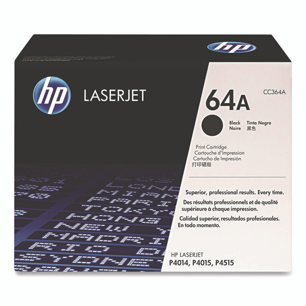 HP INC CC364A HP 64A, (CC364A) Black Original LaserJet Toner Cartridge
