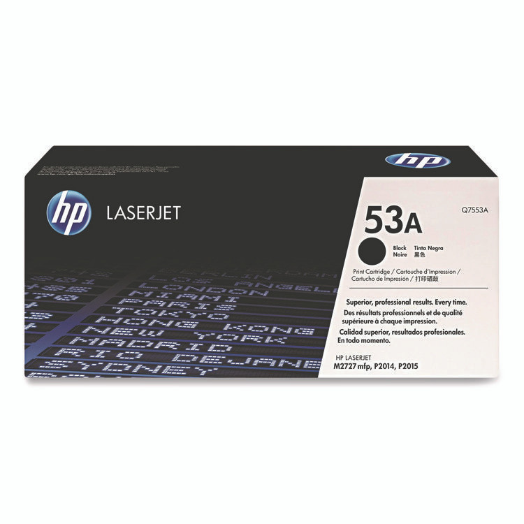 HP INC Q7553A HP 53A, (Q7553A) Black Original LaserJet Toner Cartridge