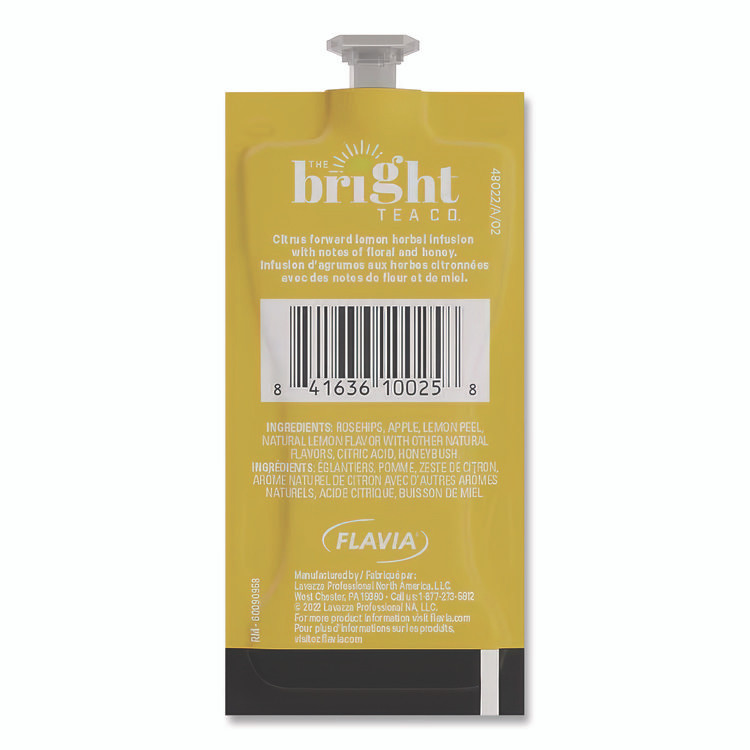 MARS, INC. The Bright Tea Co. MDRB502 Tea Freshpack Pods, Lemon Herbal, 0.1 oz, 100/Carton
